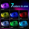 2 Meter Multi Colour RGB Neon Light For Car, With Usb Port, Decorative Autos, Seven Colour. 