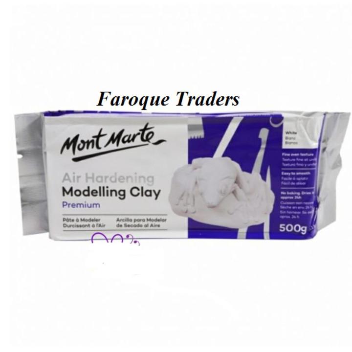 Modelling Clay, Mont Marte Air Hardening Modelling Clay - White 500 Gr