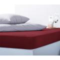 Maroon Color Jersey Cotton Fitted Bedsheet Beddys Studio. 