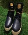 Black Stylish Fashion Sneakers. 