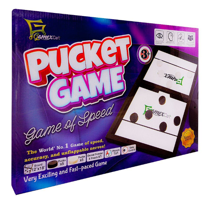 Gioco Hockey Da Tavolo Fast Sling Puck – Battaglia A Due In Legno – Gioco Interattivo Per Famiglia E Bambini