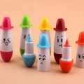 01PC Korean Creative Stationery Smiley Face Retractable Ballpoint Fridge Magnet gel Pen Cute Cartoon Hat Pill Pen Novelty Pens for Writing. 