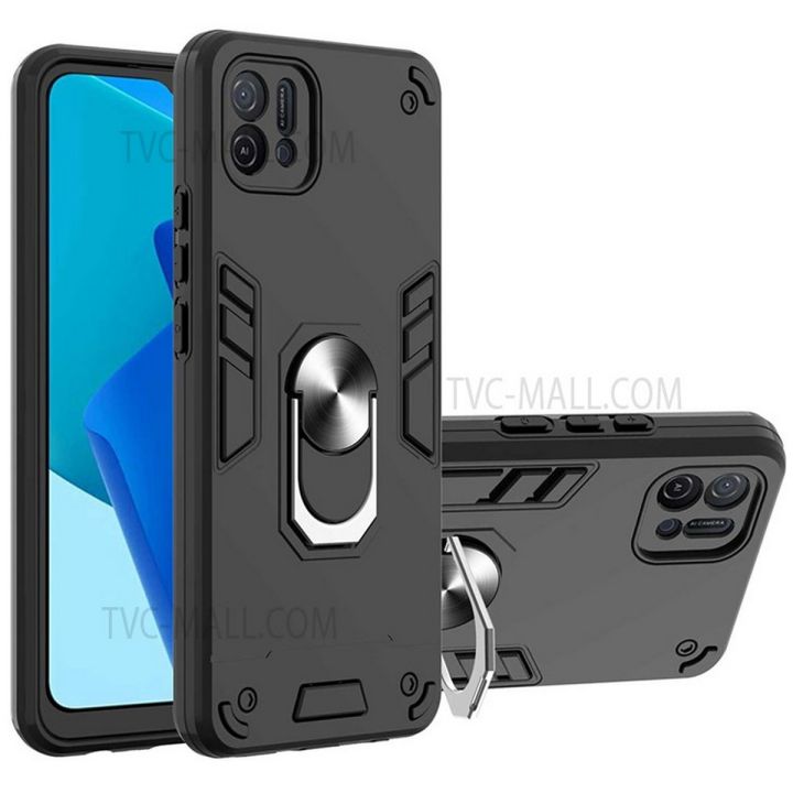 Oppo_A16K A16e Case Armor Series PC TPU Ring Holder
