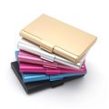 Wholesale Fashion Business Card Holder Aluminum Alloy Box Card Organizer Women Men Metal Credit Cards Case Thin Purse Wallet. 