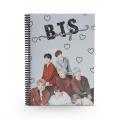 Customized BTS Member  Spiral Notebook. 