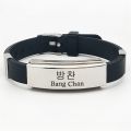 Kpop Stray Kids Leather PU Adjustable Charm Bracelet Hyunjin Felix Bangchan Han Lee Know Accessories Jewelry. 