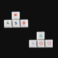 WASD Arrow 4 Keys OEM Cherry Profile Keycaps Mechanical Keyboard PSP Customized Gaming Dye-Subbed White Keycap For MX Swtich. 