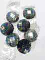 Button Acrylic Beads for DIY Crafts - Pack of 10Pcs - Ideal for DIY Jewelry Making, Jewelry, and Dress Accessories.. 