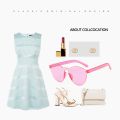 Cermin Mata Spek Mata Viral Round Fashion Frameless Lens Sunglasses For Men/Women. 