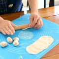 Creation Silicon Fondant Rolling Mat or Silicone Baking Sheet Large with Measurements Stretchable for Kitchen Roti Chapati Cake Pad Cooking Dough Atta Kneading. 