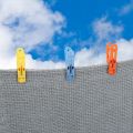Pack Of 20 | Best Qulity Plastic Clothes Hanging Clips Clothespins Pegs Laundry Pin Household Holder Pins Hanger Home Clamp Fastener Clothespin Clipper Cloth Convenient Clamps Clothesline Clothing Simple Travel Portable - Multi Colour. 