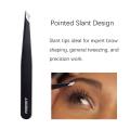 High Quality Tweezers Set 5-Piece Includes Curved Scissors, Best Precision Tweezer for Eyebrows, Splinter & Ingrown Hair Removal. 
