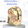 HLNB . Fendong Floral print school College Laptop backpack for teenage girls. 