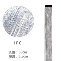 Shiny Threads Glitter Hair Tinsel Kit Gold Silk Hair Glitter String Extensions Accessories for Women Headdress. 