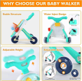 Sit To Stand Baby Learning Walker With Wheels,baby Activity Walker,2 In 1 Baby Push Walkers. 