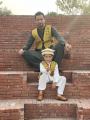 Afghani  Fully Embroidered Waistcoat with Cap (Koti + Topi). 