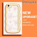 chenyyka For VIVO Y71 Y71i Case Cartoon Cute Hand Painted Kuromi Color Cute Cream Wave Soft Edge Transparent Shockproof Creative Phone Case Simple Clear Case Silicone Protective Cover. 
