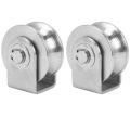 2 Inch Roller Wheel Bearings U Groove Pulley for Material Handling. 