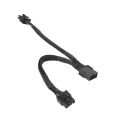 2PCS GPU PCIe 8 Pin Female to Dual 2X 8 Pin (6+2) Male PCI Express Adapter Braided Y-Splitter Extension Cable. 