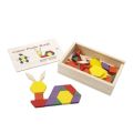 1 【Happier】 HNTOB 60Pcs Wooden Color Puzzle World Pattern Patterns Blocks Baby Kids Toys Game. 