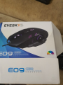 Gaming mouse EO9 with 6 Programmable Buttons - 7 light rgb gaming mouse usb wired with side buttons - for pc, laptop, pubg mobile, free fire. minecraft. 