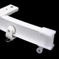 4m White Plastic Pvc Curtain Track Runner Rail Wall Ceiling Mounted Fixing Hooks#Top clamping. 