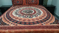 Tie Dye Pastel Cotton Bedsheet for Double Bed. 