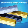 1:400 30cm Aluminum Alloy Triangle Architect Accurate Drawing Large Scale Ruler. 