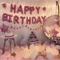 Pink theme girl birthday party decoration set high quality cute theme. 