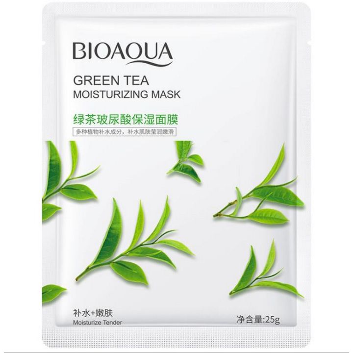 BIOAQUA Green Tea Moisturizing Face Sheet Mask Improving Dryness Mask