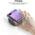 Samsung  Galaxy Z Flip 5G Transparent Protective Hybrid Case Premium Quality Sides Soft Clear Slim Fit Cover. 