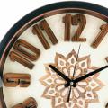 HERITAGE WALL CLOCK SUNSET 3D 15". 
