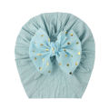 Shiny Sequin Bowknot Baby Turban Cap Newborn Indian Hat For Girl Boy Soft Cotton Elastic Bonnet Infant Beanies Toddler Headwrap. 