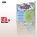 khulfa e Rashdeen k Aqwal Wall Chart | Wall poster of Aqwal e Zareen for Classrooms and School Decoration | HD colors Presentation on 200 grams Laminated Card 20*30 Inches. 