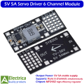 5V 5A Servo Driver Step Down Module MP2482 6 Channel Servo Power Control Board Compatible with Arduino & Raspberry Pi by Electrica. 