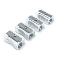 Single hole metal pencil sharpener stainless steel pencil sharpener Stationery Queena. 