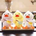 Duck Keychain Lovely Expression Plush Duck Keychain Children Doll Toy. 
