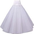 Stylish Cancan Skirt for Lehenga, Maxi, Frock, Skirt, Sharara - 4 Layer Customizable White Cancan, Adjustable Waist, Available in 16-46 Inches. 