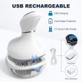 Electric Head Massager, Portable Head Scalp Massager Scalp Massager for Hair Growth, Stress Relief, Deep Cleaning, Full Body Massage (White). 