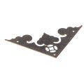 10Set Antique Flat‑Angle Edge Guard Triangular Wood Box Corner Protector Cove WI. 