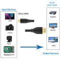 Micro HDMI to HDMI Cable 1.5 Meter Micro HDMI cable. 