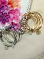 Luxury Metal Bangles Set with Tussles Twisted Designated – Gold, Rose Gold, Silver & Black Plated | Elegant & Durable Bracelets for Casual & Party Wear. 