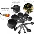 10PCS/Set - Kitchen Scales Measuring Cup And Spoon Coffee Sugar Scoop Measuring Cup Cooking Tool Baking Accessories-Black | SJR Collections. 