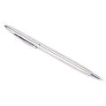 1pc Metal Ballpoint Pen Stationery Stainless Steel Rod Rotating Pen Ballpen. 