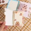 Mini Portable Notebook Planner Notes Capybara Small Notepad Small Random Color Cartoon Capybara Notepads Cute Multifunction Kawaii Capybara Notebook Office Accessories. 