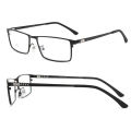 Spectacle frame rectangular glasses frame clear lens women men eyewear optical frames myopia nerd black alloy eyeglasses frame. 