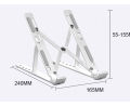 Laptop Stand, Laptop Holder Riser Computer Stand, Adjustable Aluminum Foldable Portable Notebook Stand, Compatible with  Air Pro, HP, Lenovo More 10-15.6” Laptops and Tablets (Silver). 