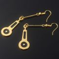 Anime JoJo Bizarre Adventure Earrings JOJO Bruno Bucciarati Zipper Cosplay Earrings For Women Men Cherry Stud Ear Jewelry Gift. 