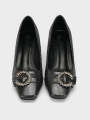 Unze London Women's "ONNIKA" Block Heel Fancy Courts For Women - Courts Shoes For Women. 