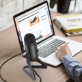 FIFINE K678 USB Condenser Microphone Condenser for PC Mac PS4 iOS Android - With Headphone Output & Volume Control, Mic Gain Control, Mute Button - For Podcasting, Vocals, Gaming, Streaming, YouTube Recording. 